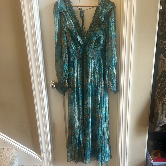 Anthropologie NWT Odetta Ruffled V-Neck Dress - Picture 8 of 10